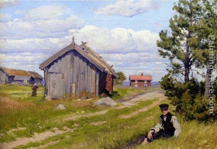 Paul Gustave Fischer Portrait of a Young Girl